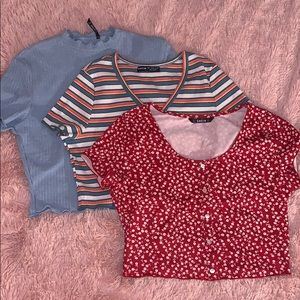 Bundle Of 3 SHEIN Crop Tops